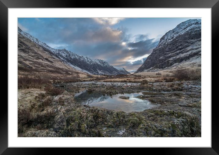 Icy pool Framed Mounted Print by Jonathon barnett