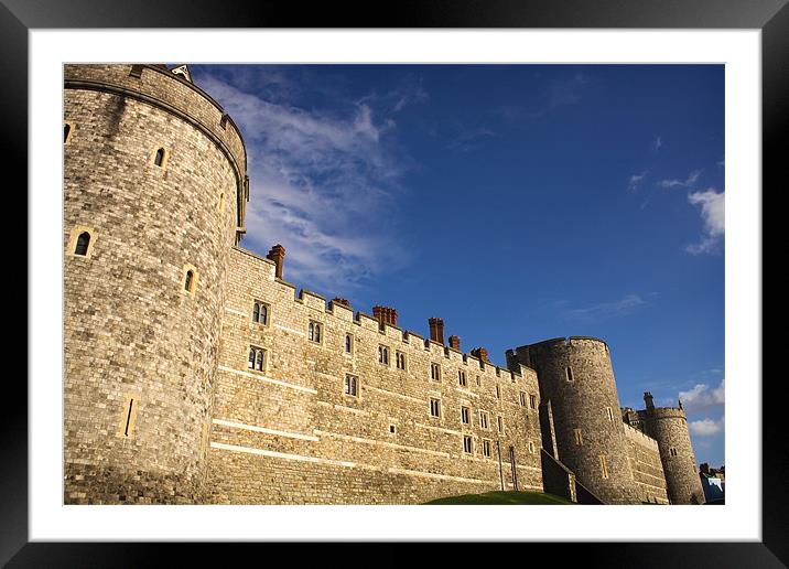 Windsor Castle Framed Mounted Print by David Woollands