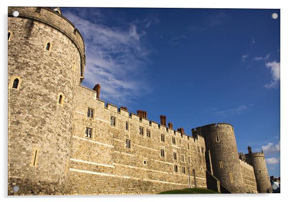 Windsor Castle Acrylic by David Woollands