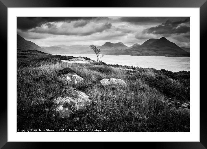 Loch Torridon View Framed Mounted Print by Heidi Stewart