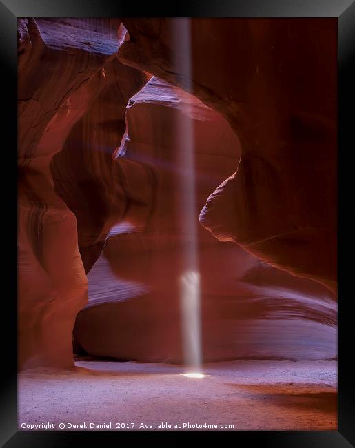 Majestic Antelope Canyon Framed Print by Derek Daniel