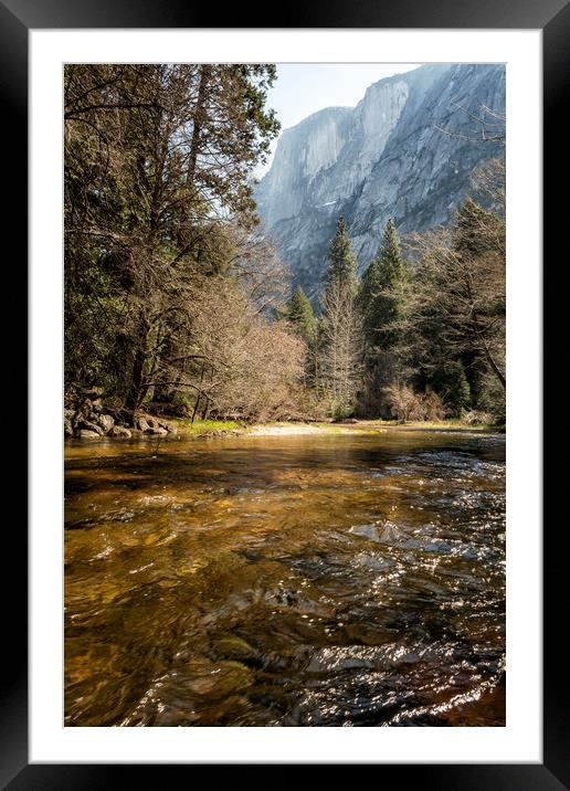 On the Trail to Mirror Lake Framed Mounted Print by Belinda Greb