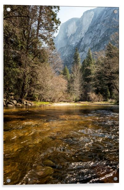 On the Trail to Mirror Lake Acrylic by Belinda Greb