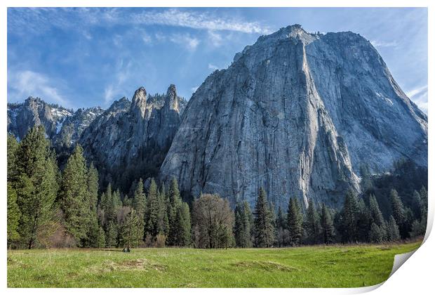 Cathedral Rock Yosemite Print by Belinda Greb