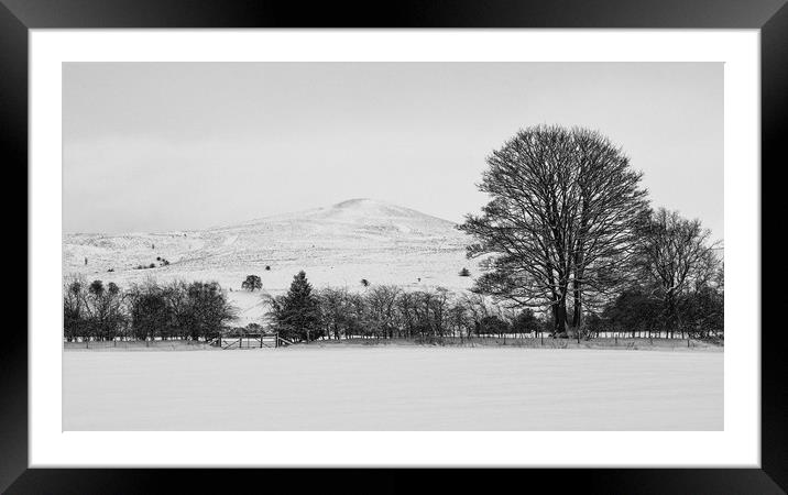 Winter in Llantysilio Framed Mounted Print by Clive Ashton