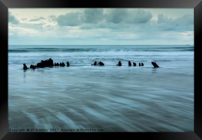 Maltraeth Bay Framed Print by Jill Bramley