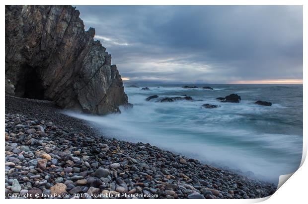 Ajuy Seascape Print by John Parker