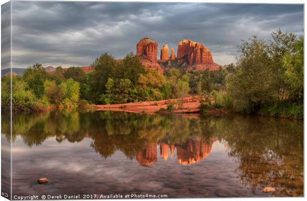 Majestic Cathedral Rock Canvas Print by Derek Daniel