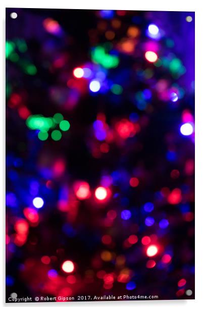 Colour Of Christmas Acrylic by Robert Gipson