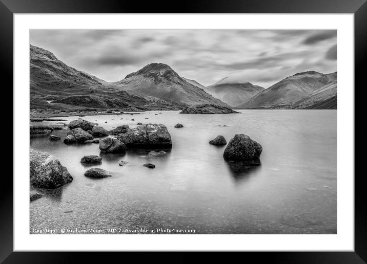 Wastwater long exp Framed Mounted Print by Graham Moore