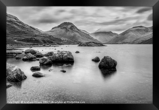 Wastwater long exp Framed Print by Graham Moore