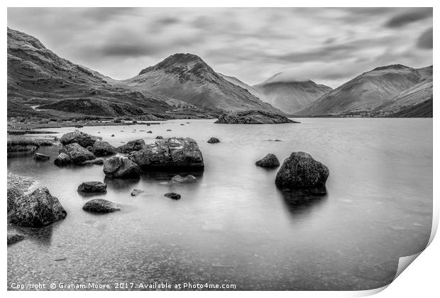 Wastwater long exp Print by Graham Moore