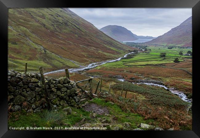 Wastwater from Great Gable Framed Print by Graham Moore
