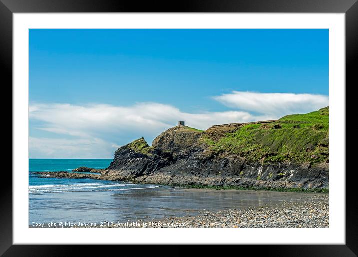 Abereiddi Beach Pembrokeshire Coast West Wales Framed Mounted Print by Nick Jenkins