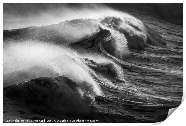 Wave Power Print by Ray Pritchard
