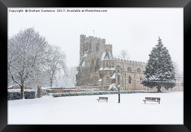 Priory Church Dunstable Framed Print by Graham Custance