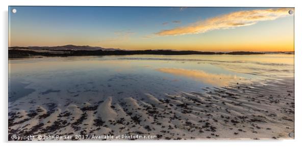 Lagoons Sunset, El Cotillo Acrylic by John Parker