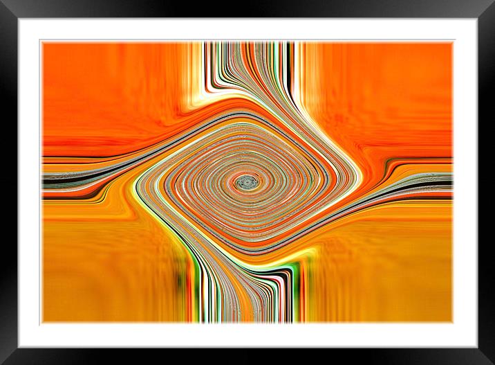 Orange+Lemons.Abstract Framed Mounted Print by paulette hurley
