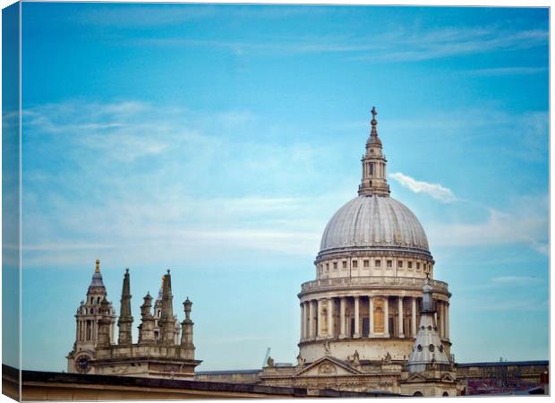        St Pauls Cathedral                          Canvas Print by Victor Burnside
