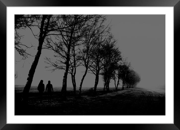 Fog Approaching - 3                          Framed Mounted Print by David Mccandlish