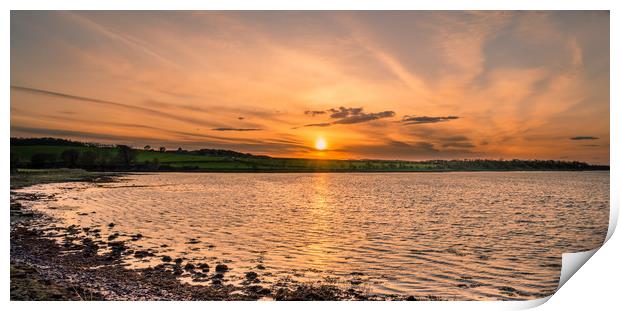The beauty of Budle Bay Print by Naylor's Photography