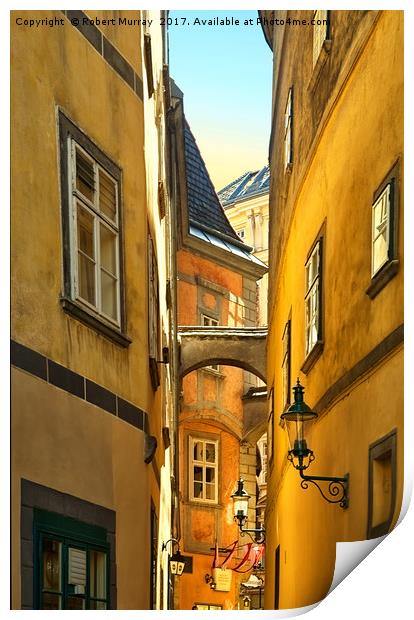  Alley in Vienna Print by Robert Murray