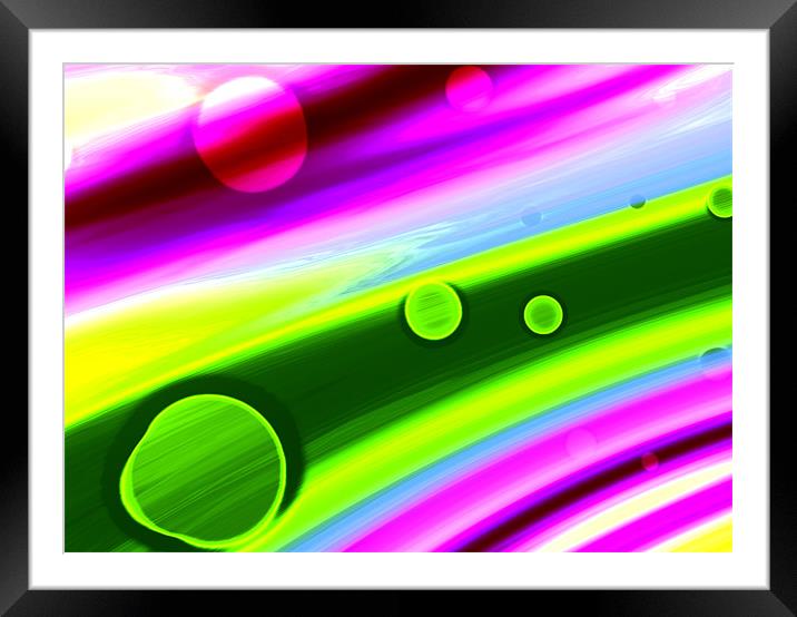 cosmos 2 Planetary Rings Framed Mounted Print by alex porter