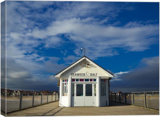 Seaweed & Salt on Southwold Pier Canvas Print by Donnie Canning