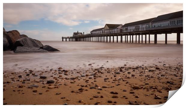 Southwold Pier Long Exposure Print by Donnie Canning