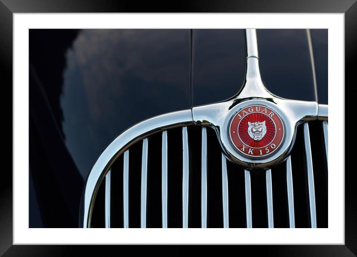 Jaguar XK150 Framed Mounted Print by Donnie Canning