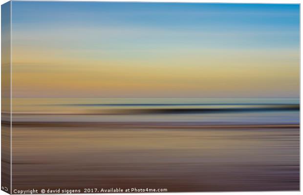Seascape panning Canvas Print by david siggens