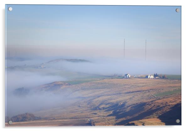 Countryside Fog   Acrylic by chris smith