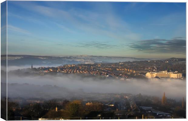 Foggy day in Yorkshire   Canvas Print by chris smith