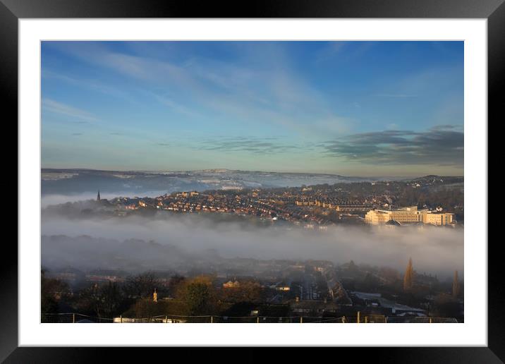 Foggy day in Yorkshire   Framed Mounted Print by chris smith