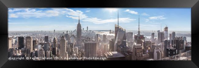 Empire State Framed Print by Kevin Clelland