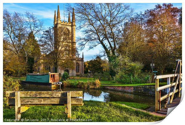 The Church By The Canal at Hungerford Print by Ian Lewis