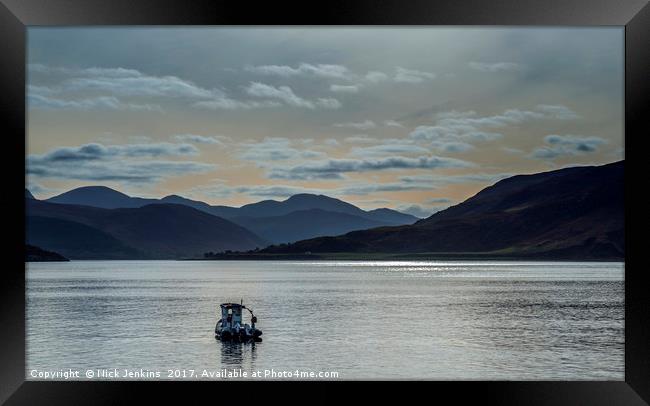 Little Loch Broom on an October afternoon Framed Print by Nick Jenkins