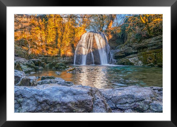 Janets Foss, Malham, North Yorkshire Framed Mounted Print by Peter Stuart