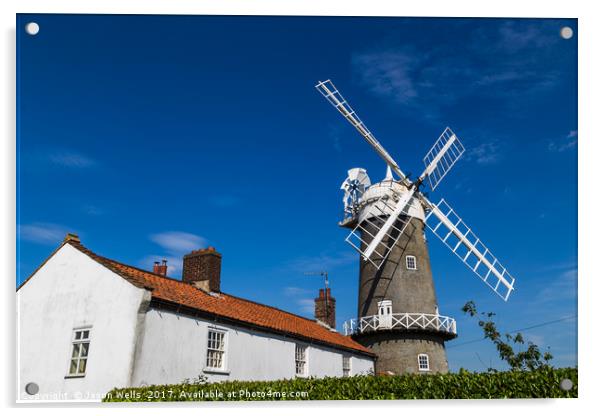 Great Bircham windmill Acrylic by Jason Wells