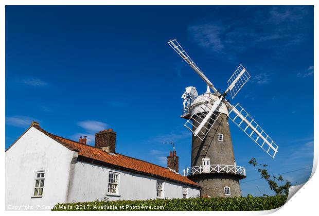 Great Bircham windmill Print by Jason Wells