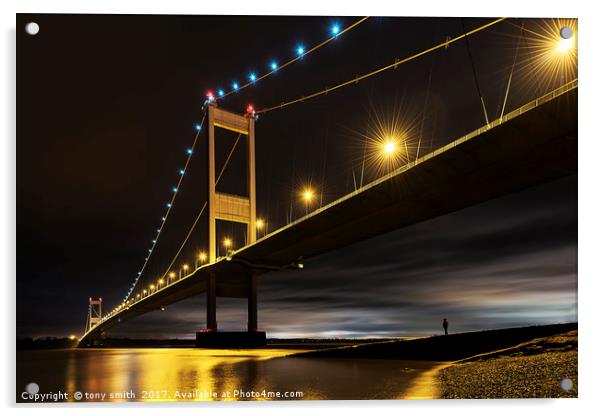 Severn Bridge Acrylic by tony smith