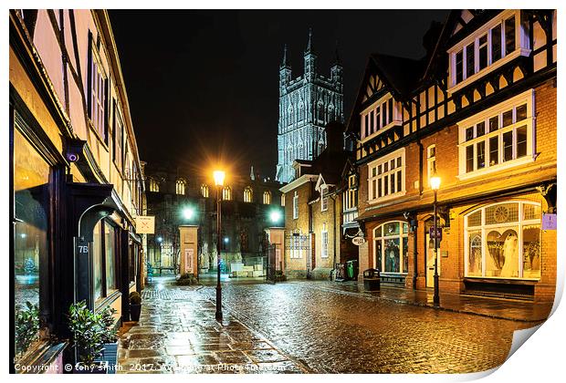 Gloucester Cathedral Print by tony smith