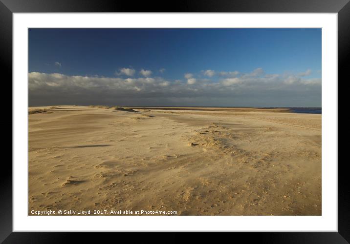 Shifting Sands Framed Mounted Print by Sally Lloyd