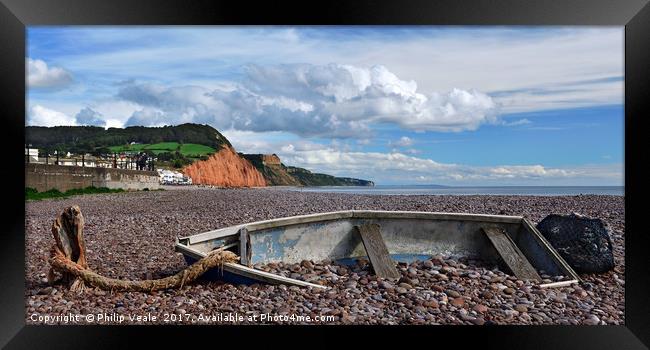 Sidmouth's Summer Serenity. Framed Print by Philip Veale