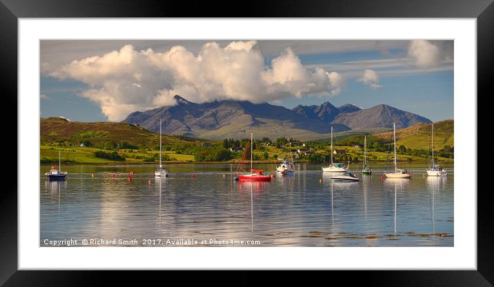 Yachts awaiting another days sailing. Framed Mounted Print by Richard Smith