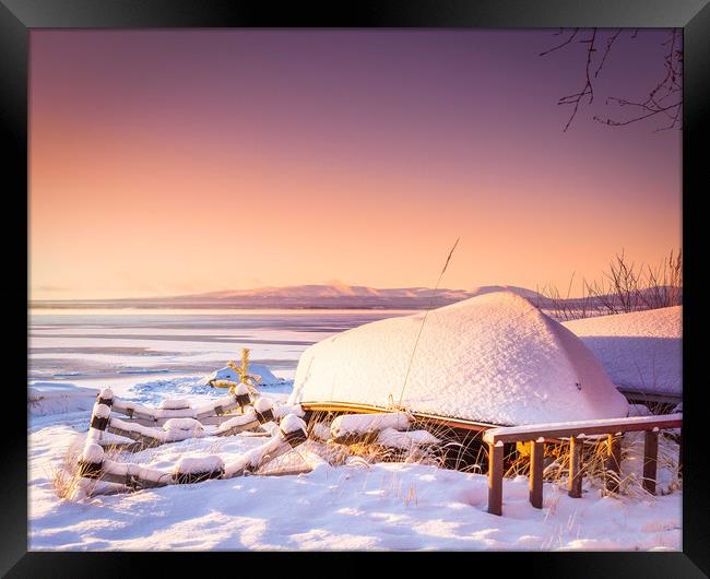 winter in Sweden Framed Print by Hamperium Photography