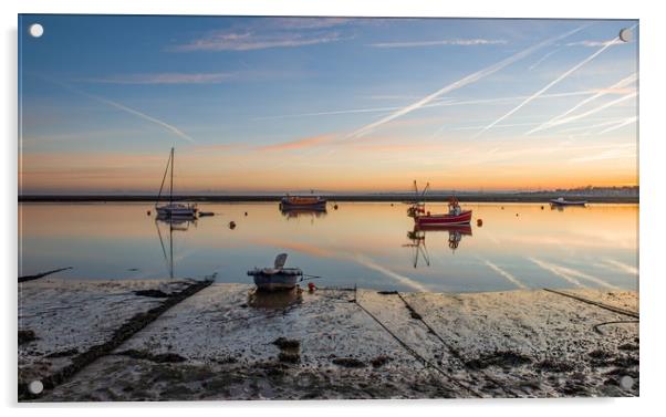 Sunrise over Wells-next-the-Sea Acrylic by Gary Pearson