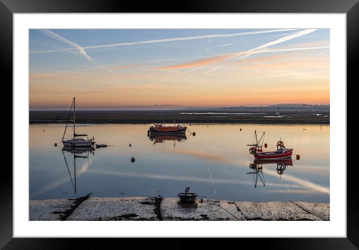 A beautiful sunrise over Wells-next-the-Sea Framed Mounted Print by Gary Pearson