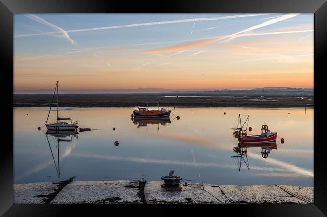 A beautiful sunrise over Wells-next-the-Sea Framed Print by Gary Pearson