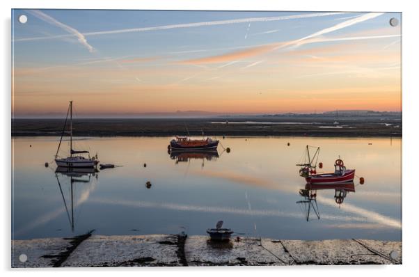 A beautiful sunrise over Wells-next-the-Sea Acrylic by Gary Pearson